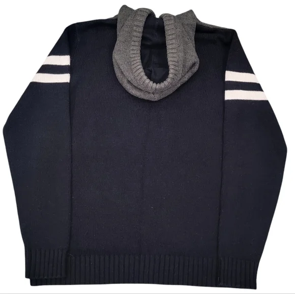 NHL by ILANCO Ottawa Senators Knit Hoodie Black Sens Pullover Sweater Me… - Picture 3 of 16